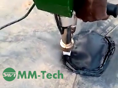 MM-Tech Extrusion Welding Machine at the construction site