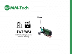 MM-Tech SWT-WP2 Hot Air Welder  ・80-100mm wide seam welding・PVC TPO SBS waterproofing project