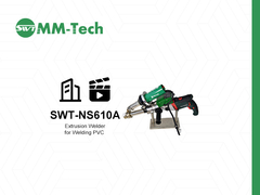 SWT-NS610A Extrusion Welder Test! 50-380℃ Temperature Control・Easy Welding of PP/PE/PVDF