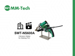 SWT-NS600A handheld extrusion welder full welding process demonstration