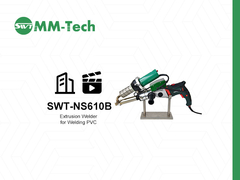 SWT-NS610B extrusion welding gun welding demonstration, seamless welding of 5-30mm thick materials
