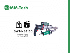 SWT-NS610C Handheld Extrusion Welding Gun Operation Demonstration German METABO Motor・1-20mm Range