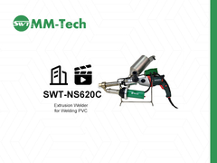 SWT-NS620C Pellet Extrusion Welding Gun Operation  German METABO Motor・5-40mm Film Welding
