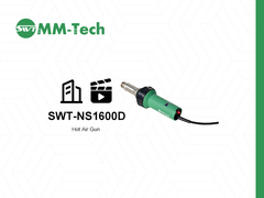 SWT-NS1600D Hot Air Gun 20-620℃ Intelligent Temperature Control・Welding PE PP PVC Film