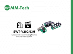 200mm Hydraulic Butt Fusion Welding Machine for HDPE Water System Operation Demonstration