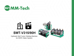 350mm Plastic PE Pipe Butt Fusion Welding Machine for Water System Operation Demonstration