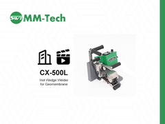 CX500L geomembrane welding machine construction site demonstration