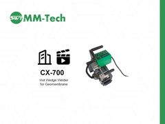 1.0-4.0mm HDPE Geomembrane Hot Wedge Welder CX700 Full Power 2400W