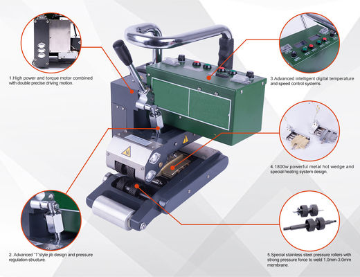 SWT-NS900D PP PVC Geomembrane Welder , Hot Air Welding Machine