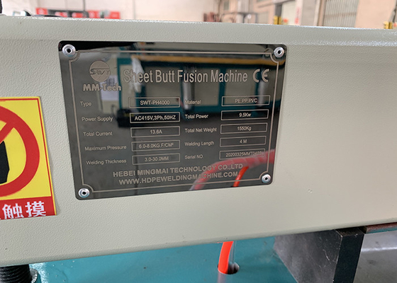 Polypropylene Sheet 380V Butt Fusion Welding Machine